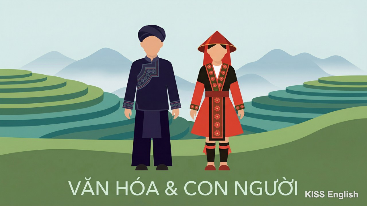 Người dân tộc thiểu số H'Mông Dao ở Sapa với trang phục truyền thống đầy màu sắc, minh họa nét đẹp văn hóa đa dạng tại Việt Nam