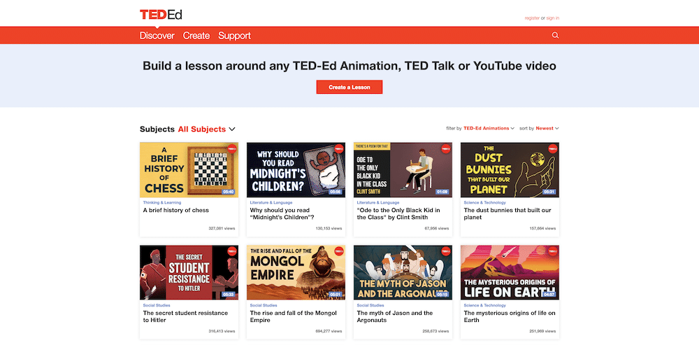 TED-Ed Website