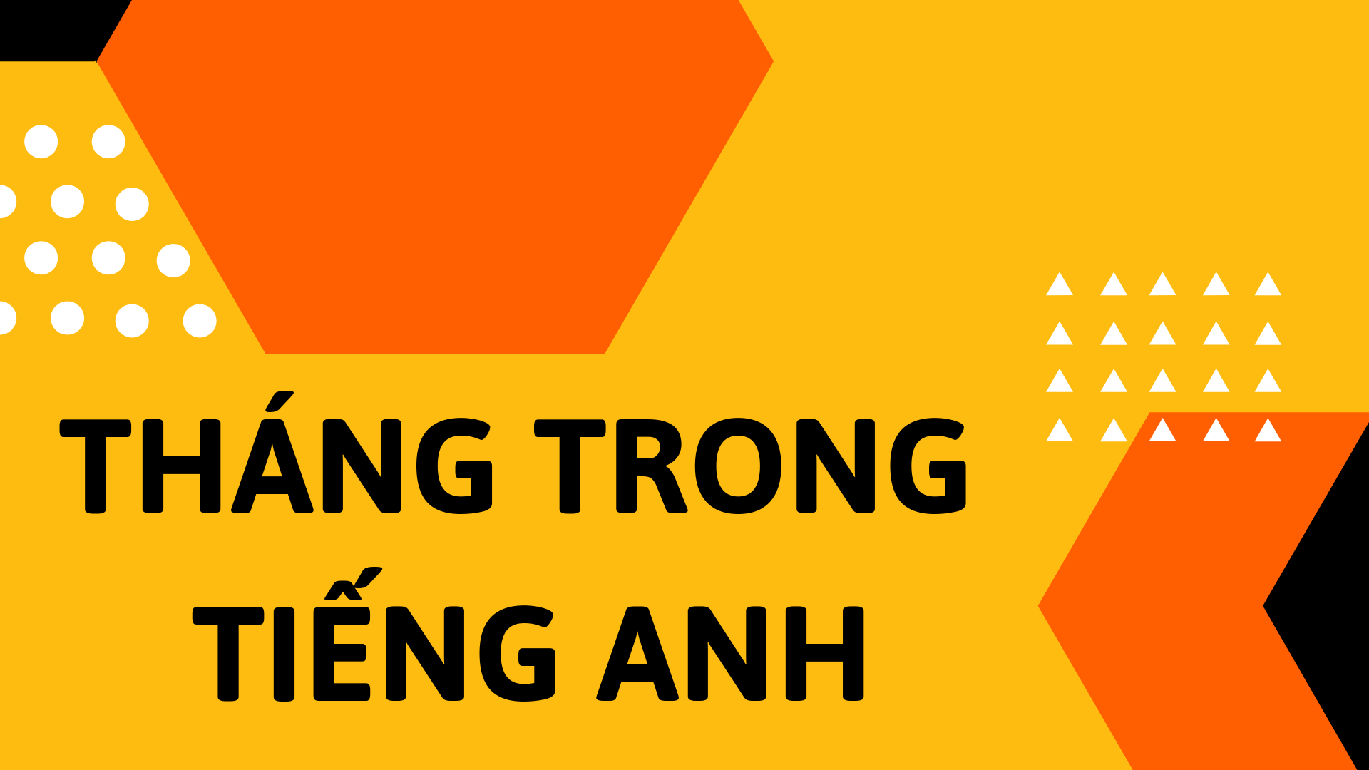 tháng trong tiếng anh