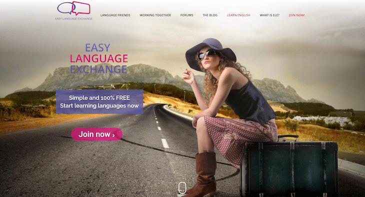Web học tiếng Anh Easy Language Exchange