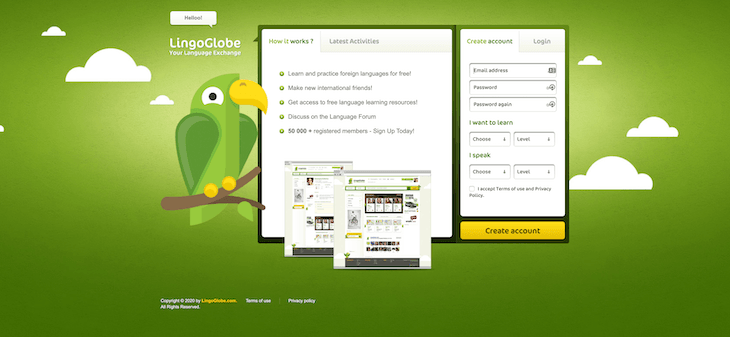 App học tiếng Anh LingoGlobe miễn phí