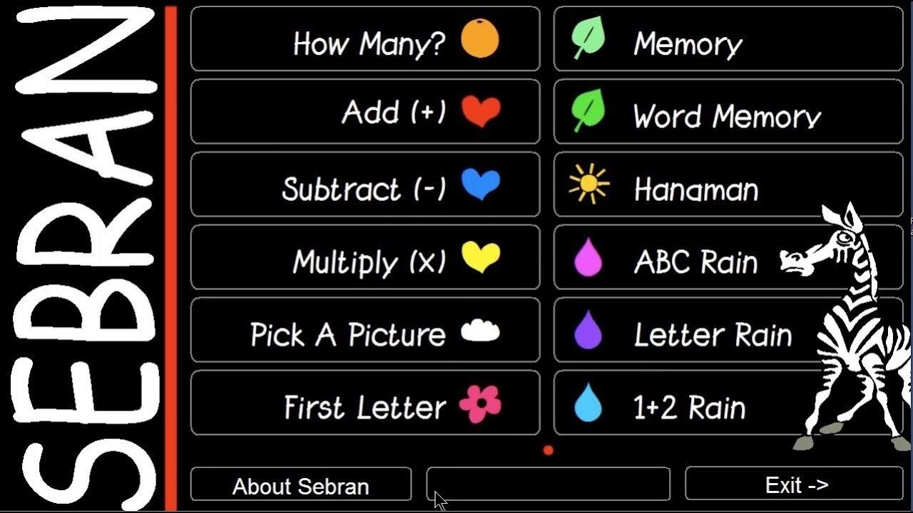 Sebran’s ABC với giao diện đơn giản, hình ảnh, âm thanh sống động