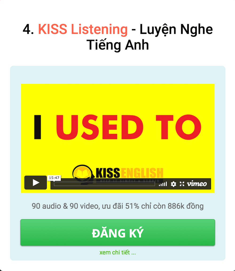 Khóa Luyện Nghe Tiếng Anh Online