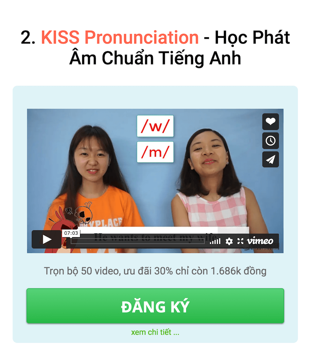 Khóa Phát Âm Chuẩn Tiếng Anh Online