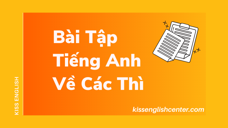 bai tap tieng anh ve cac thi