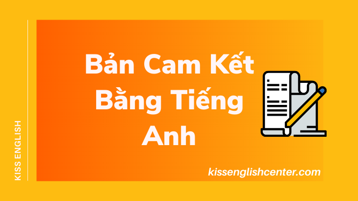 bản cam kết bằng tiếng anh