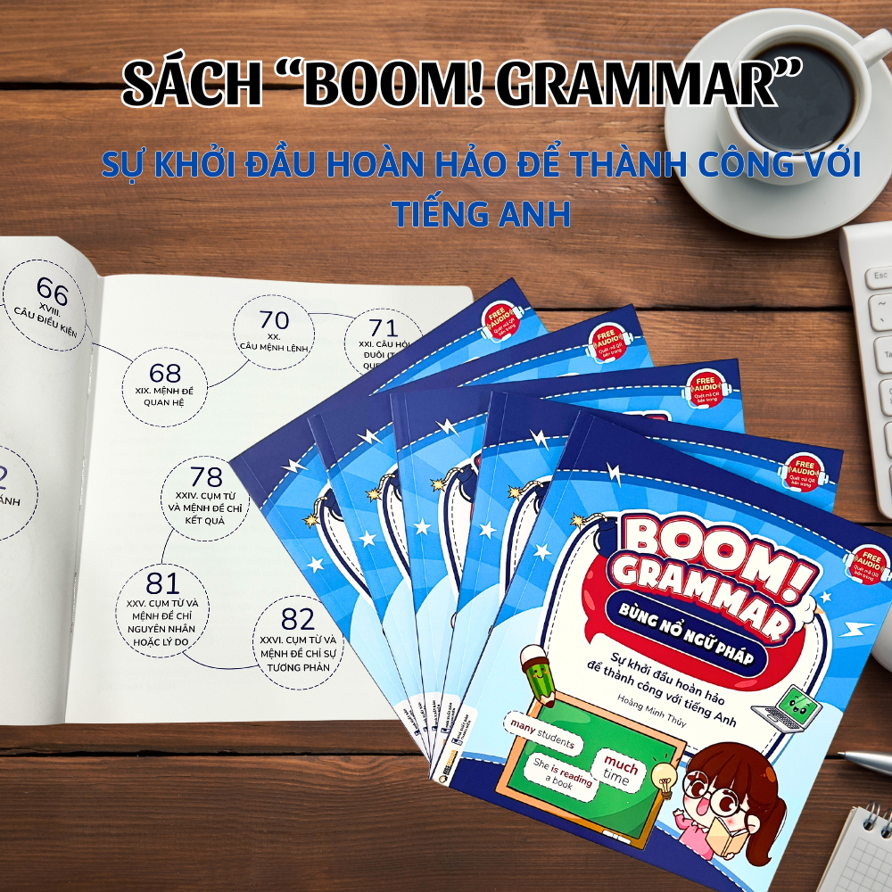 đánh giá sách BOOM GRAMMAR ngữ pháp tiếng anh