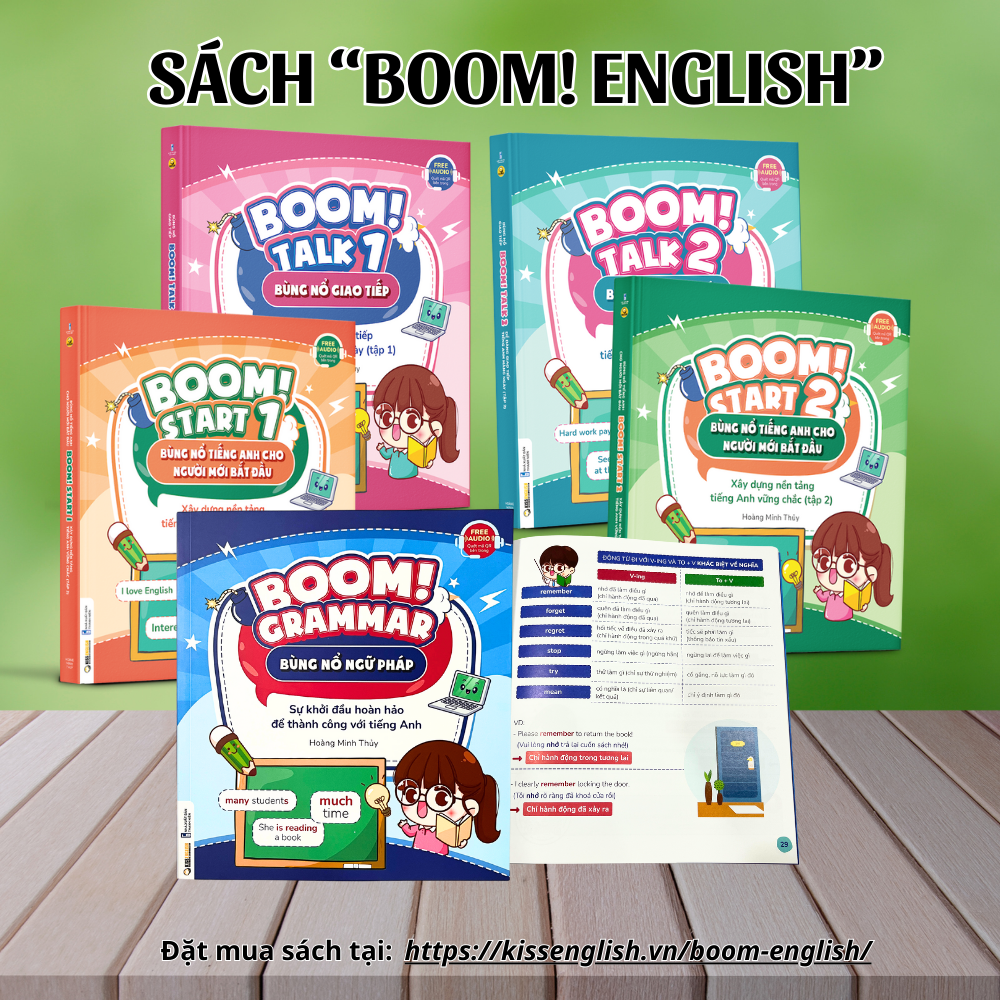 sách BOOM ENGLISH tiếng anh